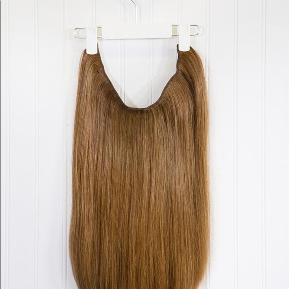 Halo 20” Light Brown 6 Human Hair Extensions